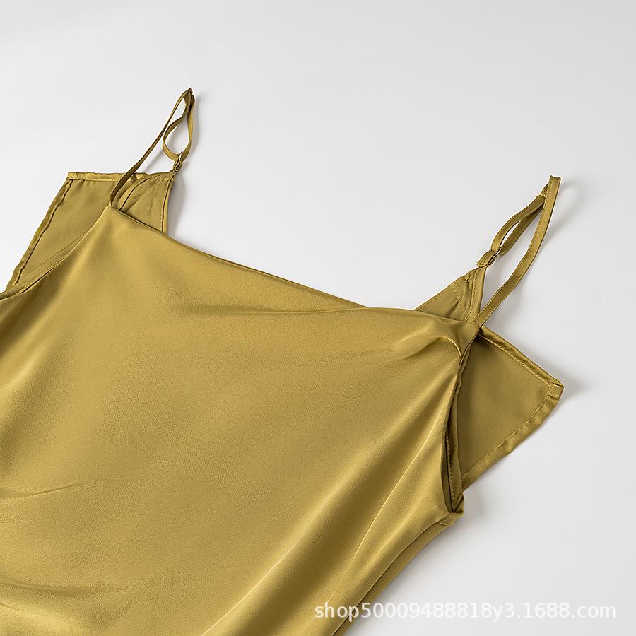 Wholesale of women's clothing, new summer European and American style fashion simple temperament suspender split dress