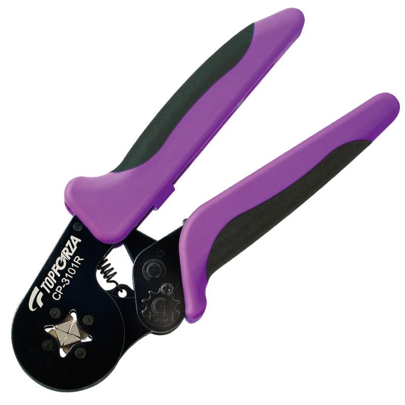 TOPFORZA CP-3101R Ratchet European Terminal Crimping Pliers