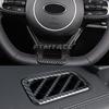 For Kia K5 Optima   2022 Car ABS Carbon Fiber Steering Wheel Door Armrest Panel Window Lift Switch Button Cover