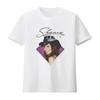 Shania Twain Purple Photo Print Vintage Washed T-Shirt