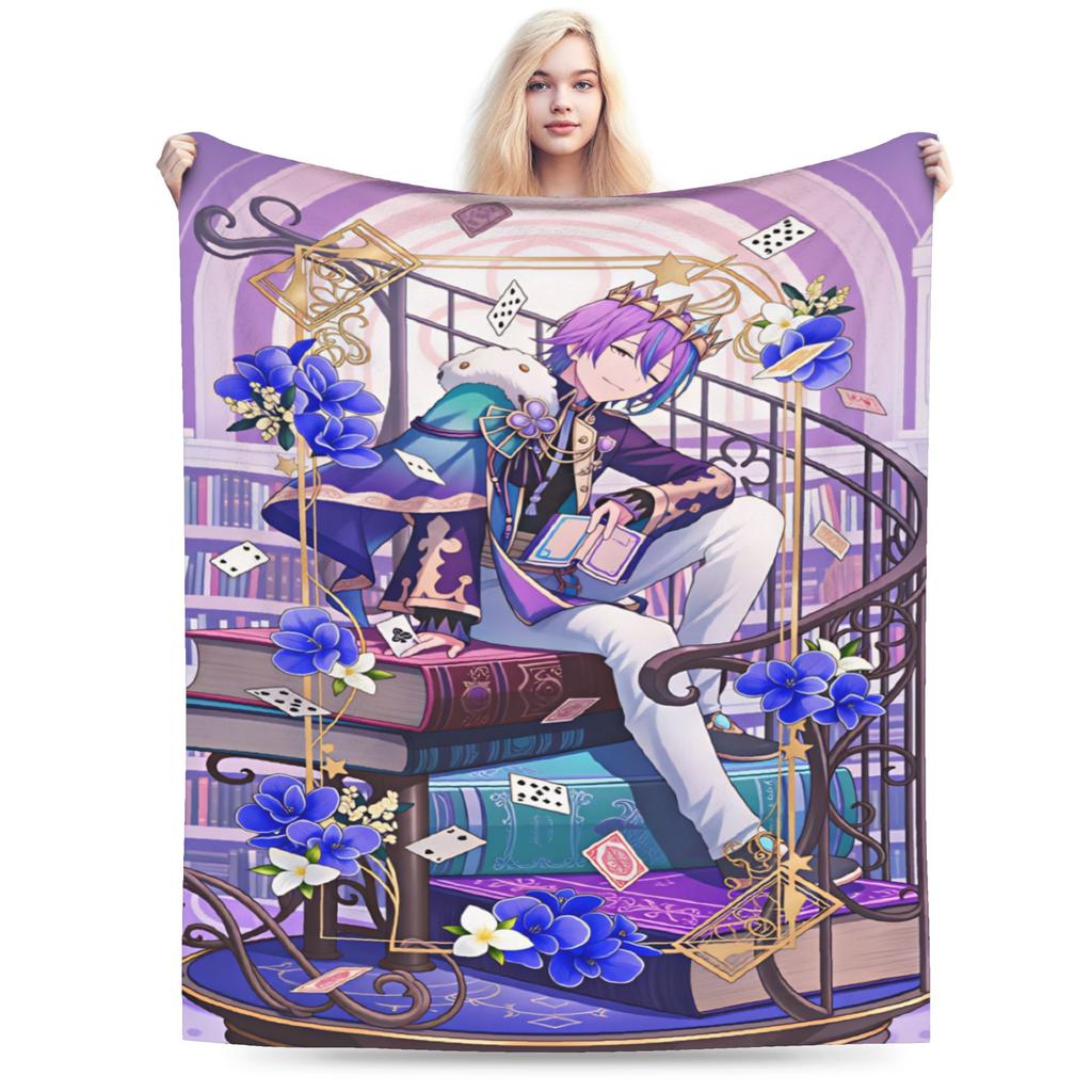 Project Sekai Rui Kamishiro Anime Spiel Decke Weiche Bedruckte Plüschdecke Für Mädchen Jungen Schlafzimmer Flanell Tagesdecke Bettbezug