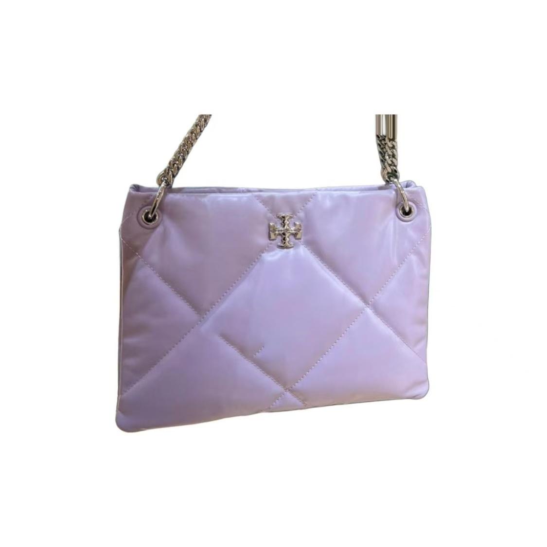 

Tory Burch Kira Diamond Quilted Leather Shoulder Bag Small Women Bags Heather-Purple 161885-500 Basic Set (Bag+Dust Bag)