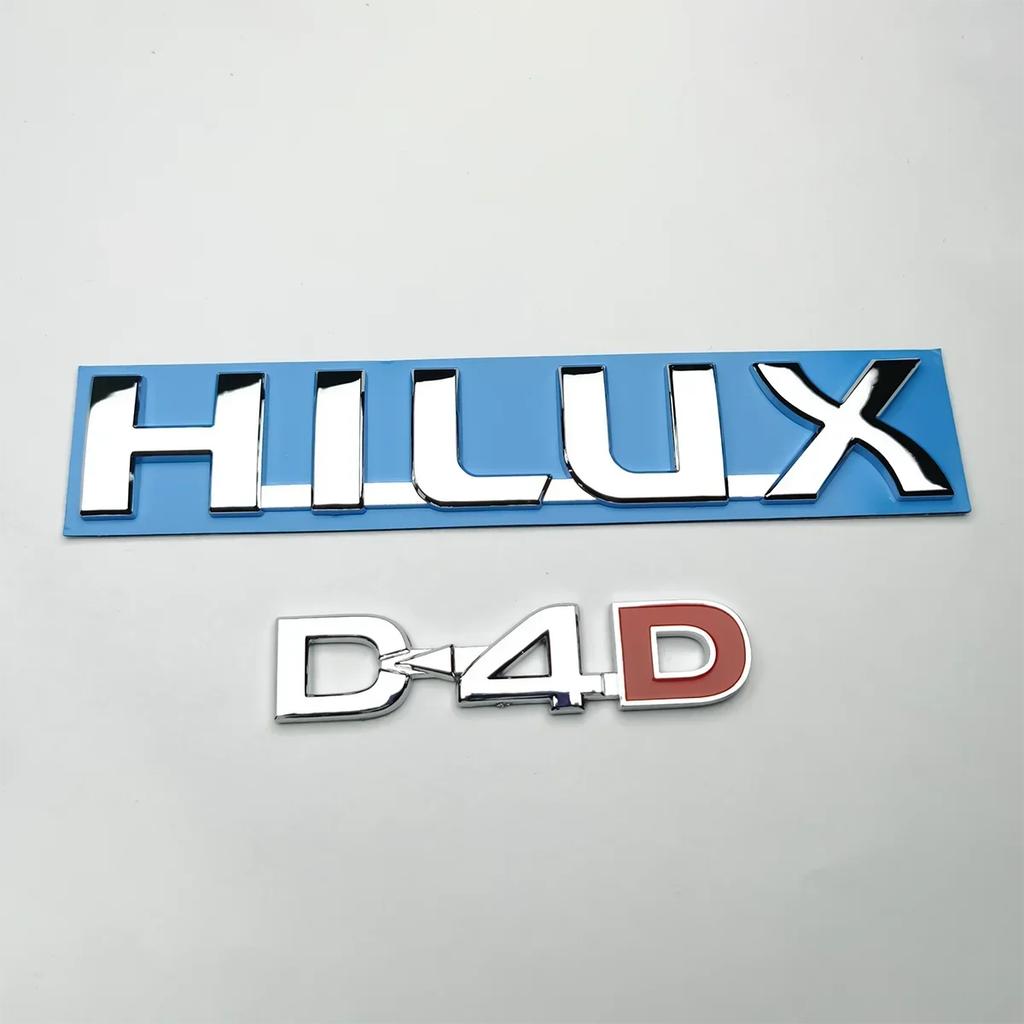 HILUX Letter Logo 3D Car Stickers for Toyota Hilux Body Modified Accessories Trunk Tail Rear Decoration Label Decals