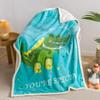 100x140cm Cartoon Animal Warm Sofa Blanket Plush Fluffy Flannel Soft Nap Air Conditioning Blanket for Children Couch Bed