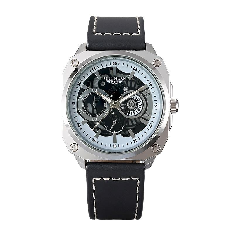 JYL Men's Watch Classic Waterproof Fashion Leather Band