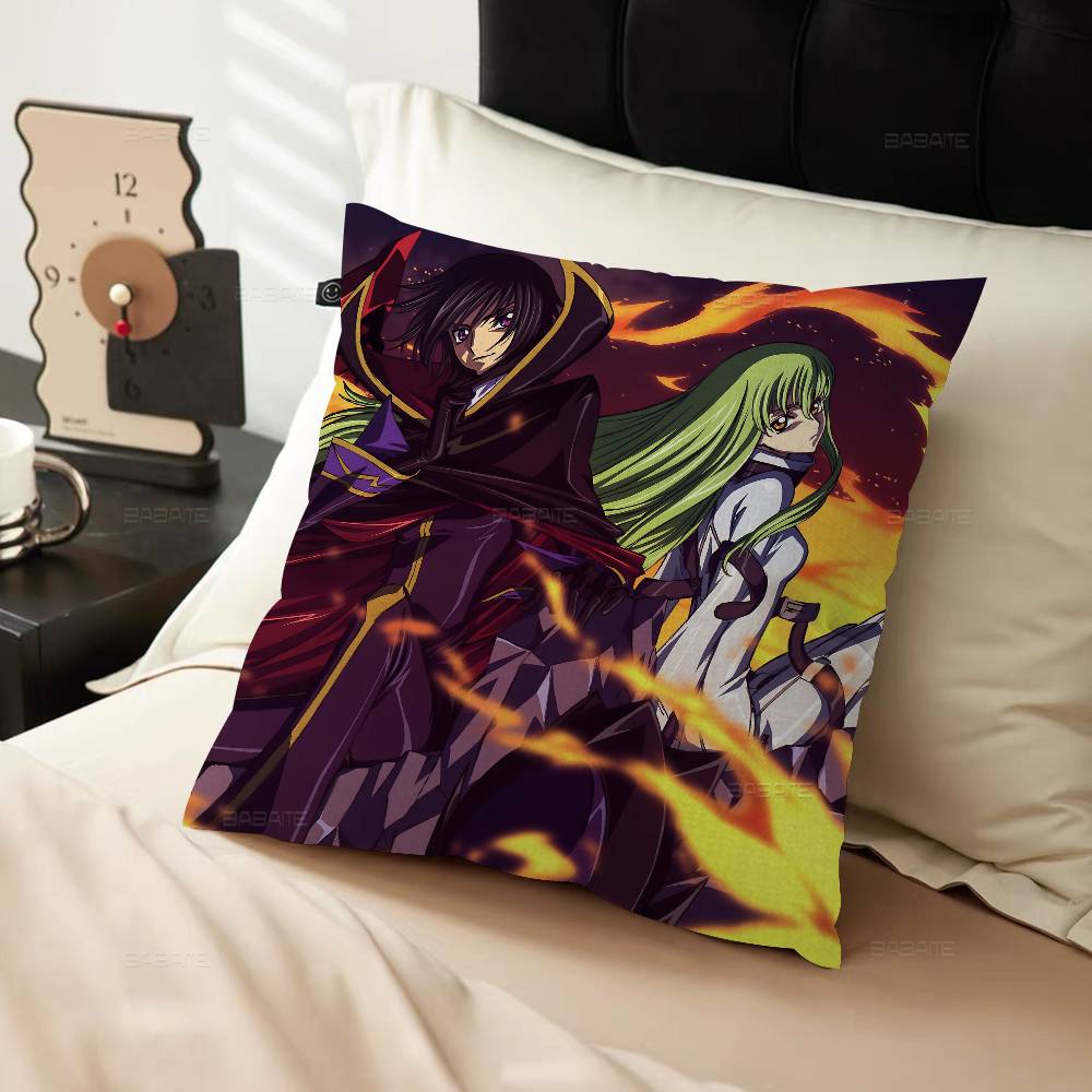 Classic Mecha Anime C-Code G-Geass Personalized Pillow Cover Kids Bedroom Wild Party Decor Pillowcase Kid Birthday Shower Gift