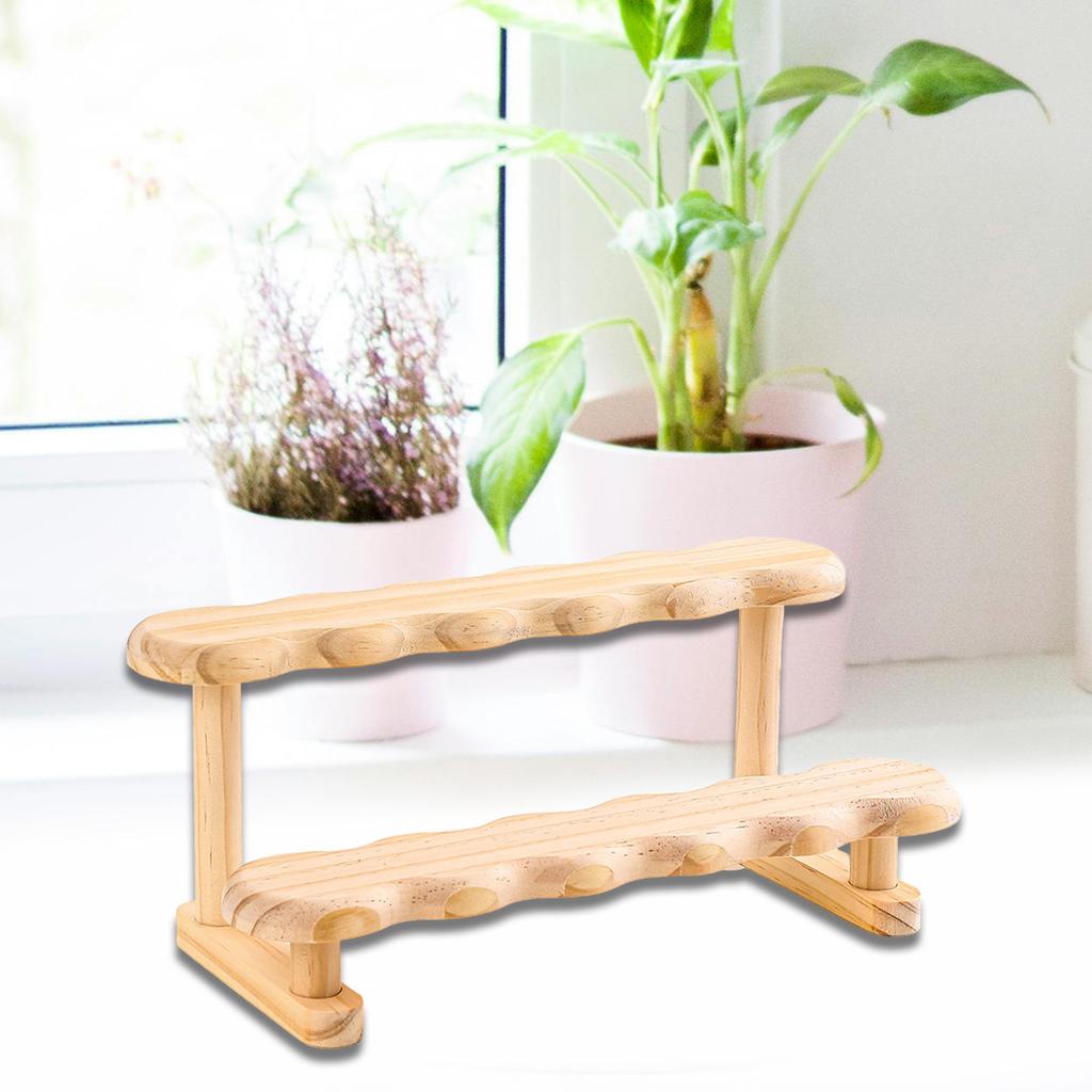 Multi Tier Wooden Display Shelf Jewelry Display Stand For Perfume Bottles Collectible Figures Jewelry Organizer Storage