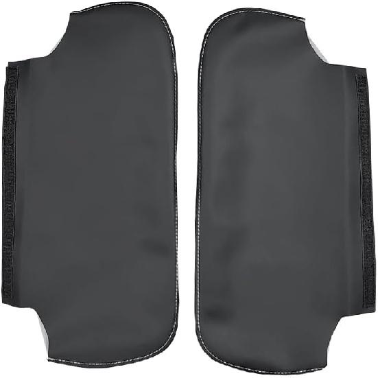 Car Sun Visor Cover, Left and Right Side Sun Visor Skin Pair Black Fits for Chevy Camaro 1993-2002, for Firebird 1993-2002, Microfiber Leather