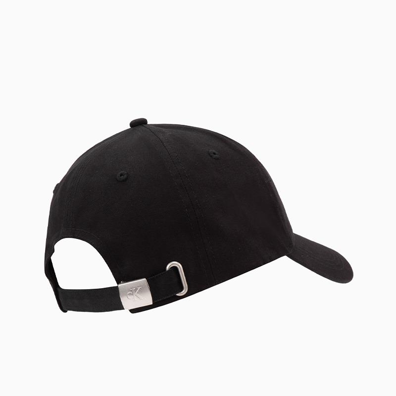 Calvin Klein Trendy and fashionable pure cotton embroidered dome curved brim cotton peaked cap men and women same style couple model black HX0220
