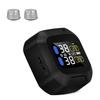 OBEST Мотоциклетний TPMS Система моніторингу тиску в шинах з 2 сріблястими зовнішніми датчиками, USB-перезаряджуваний, водонепроникний IP67, Мотоцикл