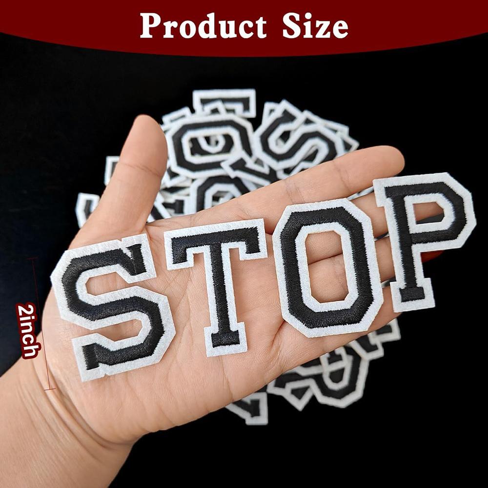 26Pcs/Set Multi Colour 26 Capital Letters Embroidered Patches Applique Clothing Patch Decoration
