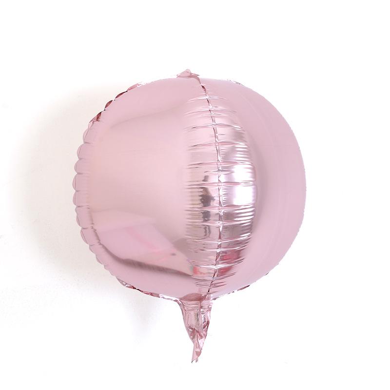 17-inch 3D/4D Round Aluminum Foil Balloons for Weddings, Birthdays, and Parties