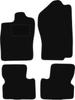 Black Velour Floor Mats For: Opel Vectra A Sedan, Liftback, Hatchback (1988-1995)