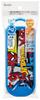 Skater Lunch Box Trio and Antibacterial Made in 25 Years TACC2AG Kids' Set, Chopsticks, Spoon, Fork, Cutlery, Easy-Open Slide-Open Design, Japan,