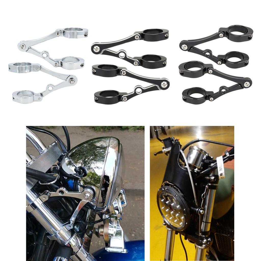 1Pair Motorcycles Headlight Bracket Mount Clamp 39-41mm Fork Tube for Homda