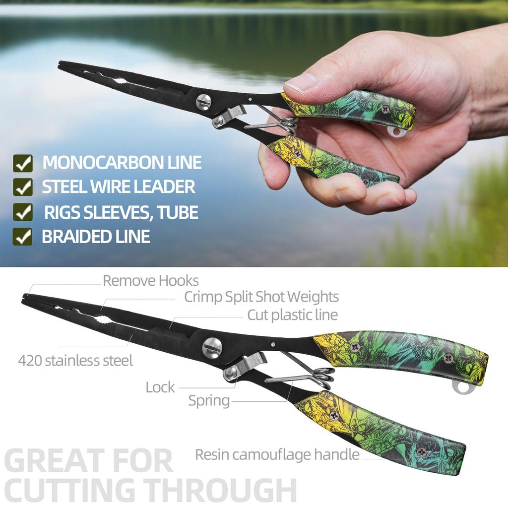 Multifunctional Fishing Accessories: Stainless Steel Fishing Pliers, Seawater-Resistant, Outdoor Fishing Tools, Men's Gifts