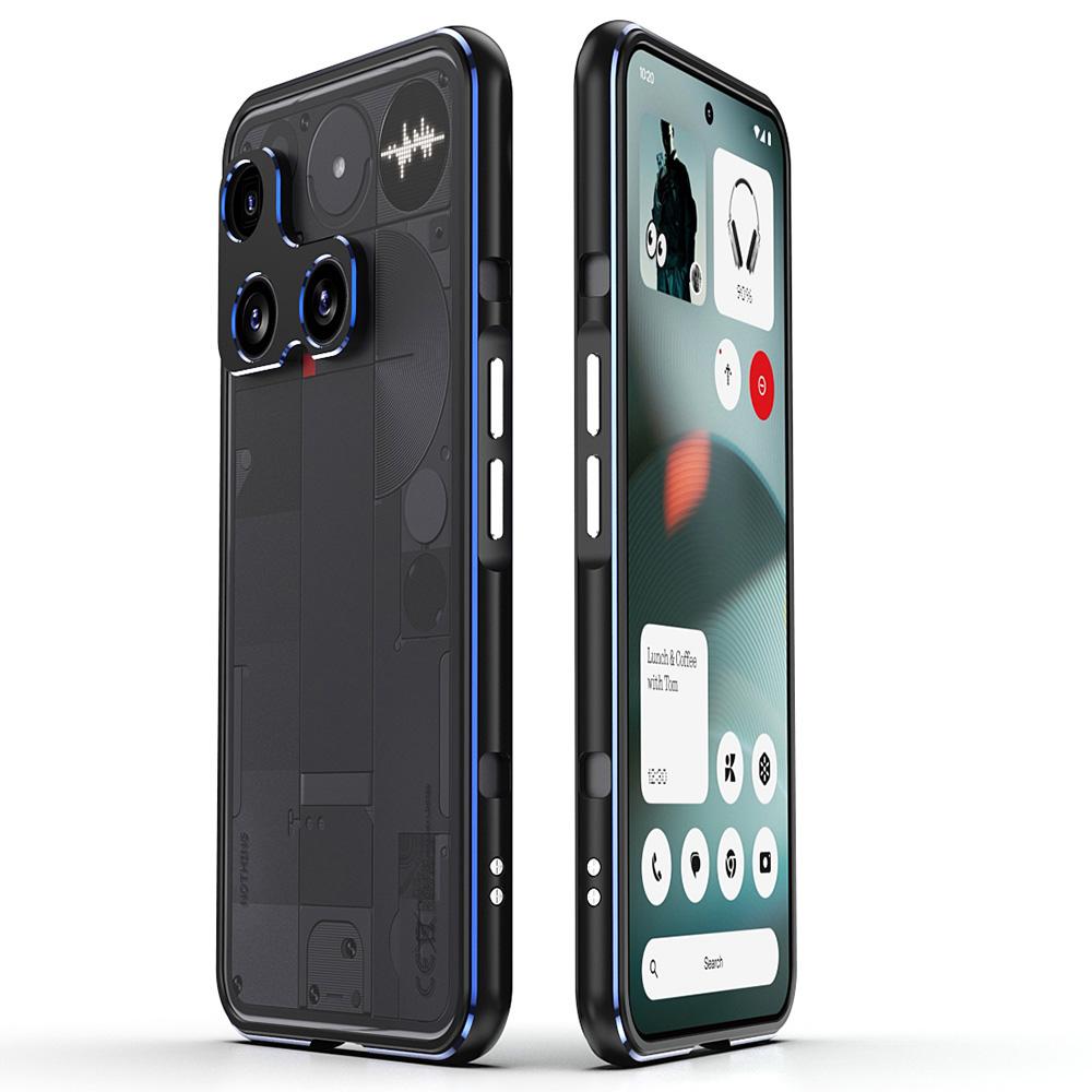 För ingenting telefon (3) 5G Stötfångarskal Metallram Telefonskydd med Kameralinsskydd