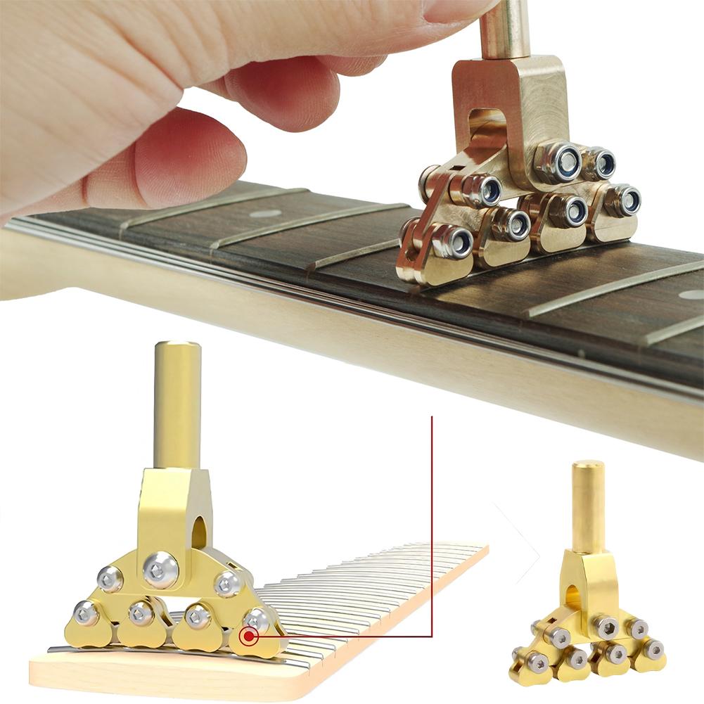 Guitar Fractals Pushers Guitar Fret Wire Press Tool Guitar Fractal Fret Press Repair Tool for Various Radius Fretboard