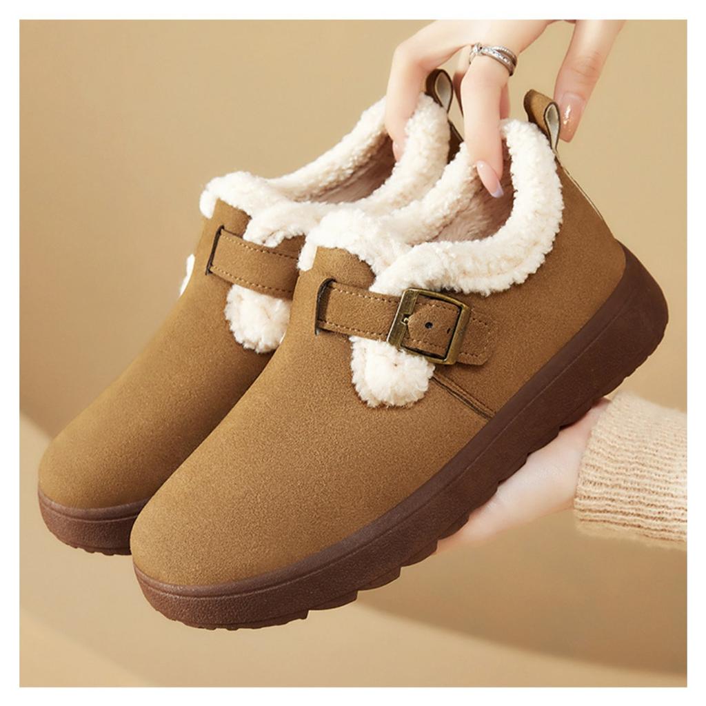 Cotton Shoes, Women's Shoes, Cold Resistant Shoes, Warm Shoes, Snow Shoes, Short Boots, Thickened Velvet, Women's Boots, Soft Soled Shoes