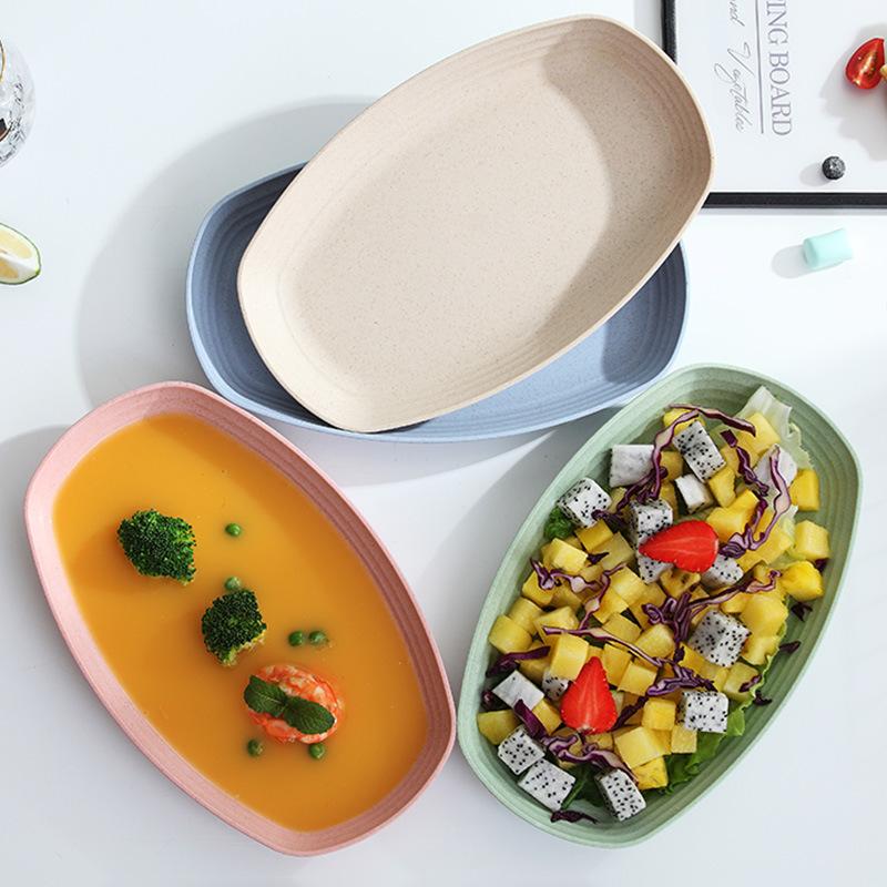 Ovaal Bord Voedselbewaarbak Westers Pizza Ontbijt Fruitschaal Is Populair Servies Snackbord Fruitkom Schaalbord Servies