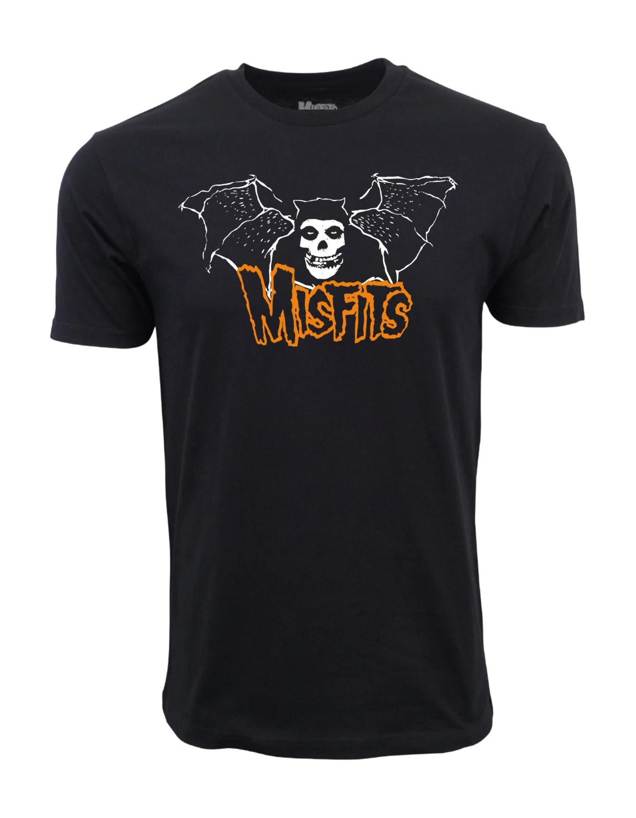Unisex Adult Casual Graphic THE MISFITS BAT WINGS GRAPHIC T SHIRT T... XL