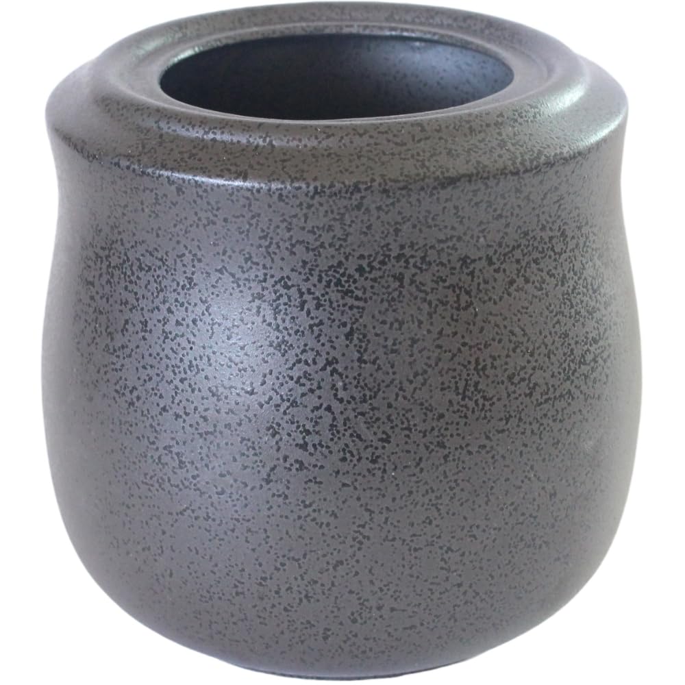 Ale-net Sake Warmer, Cold Sake Warmer, 300ml Tokkuri, Black Crystal Sake Warmer with Heater (Large), Includes 2 Sake Cups, Mino Ware Ceramic