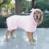 High Absorbent Cat Bathrobe for Dog Pet Bath Towel Quick Dry Bath Coat Soft Bath Robe for Medium Large Dogs Pet Clothes