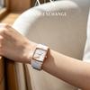 ARMANI EXCHANGE Wall Women's Quartz Watch White Dial Genuine Leather Strap 40mm AX6009