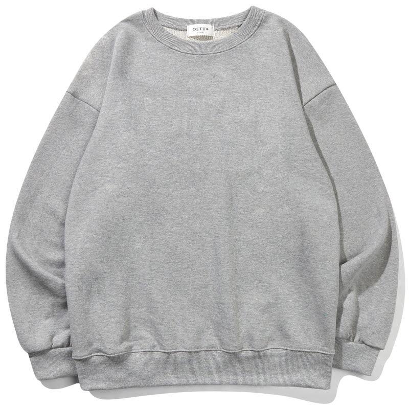 Yda Basic Plain Oversized Sweatshirt_Ot3D000Gy Gray/M