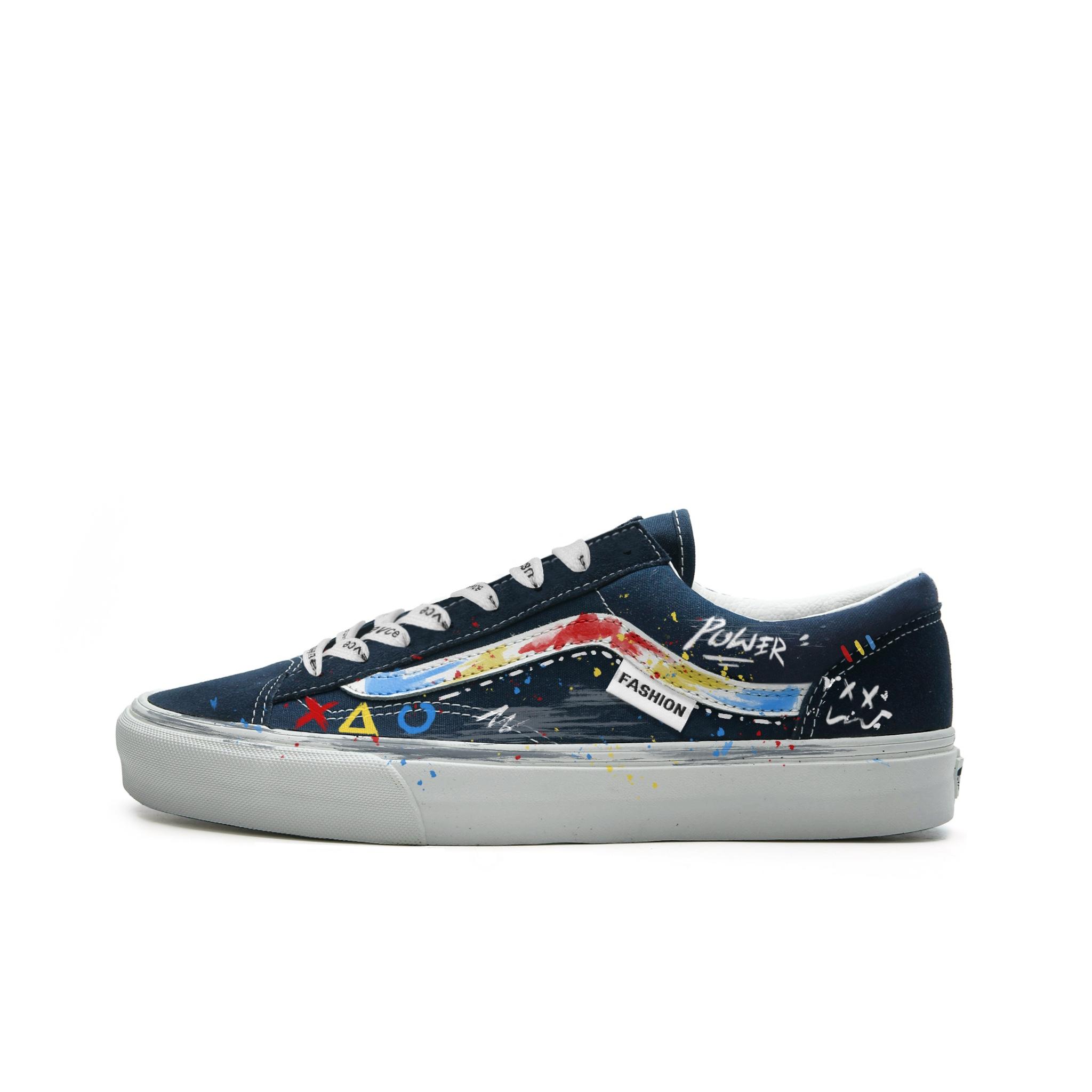 

Vans Style 36 Тканевые Устойчивые к истиранию Устойчивые к истиранию Низкие Кеды для скейтбординга Унисекс Синие VN0A3DZ3RFL(Команда613-) 36