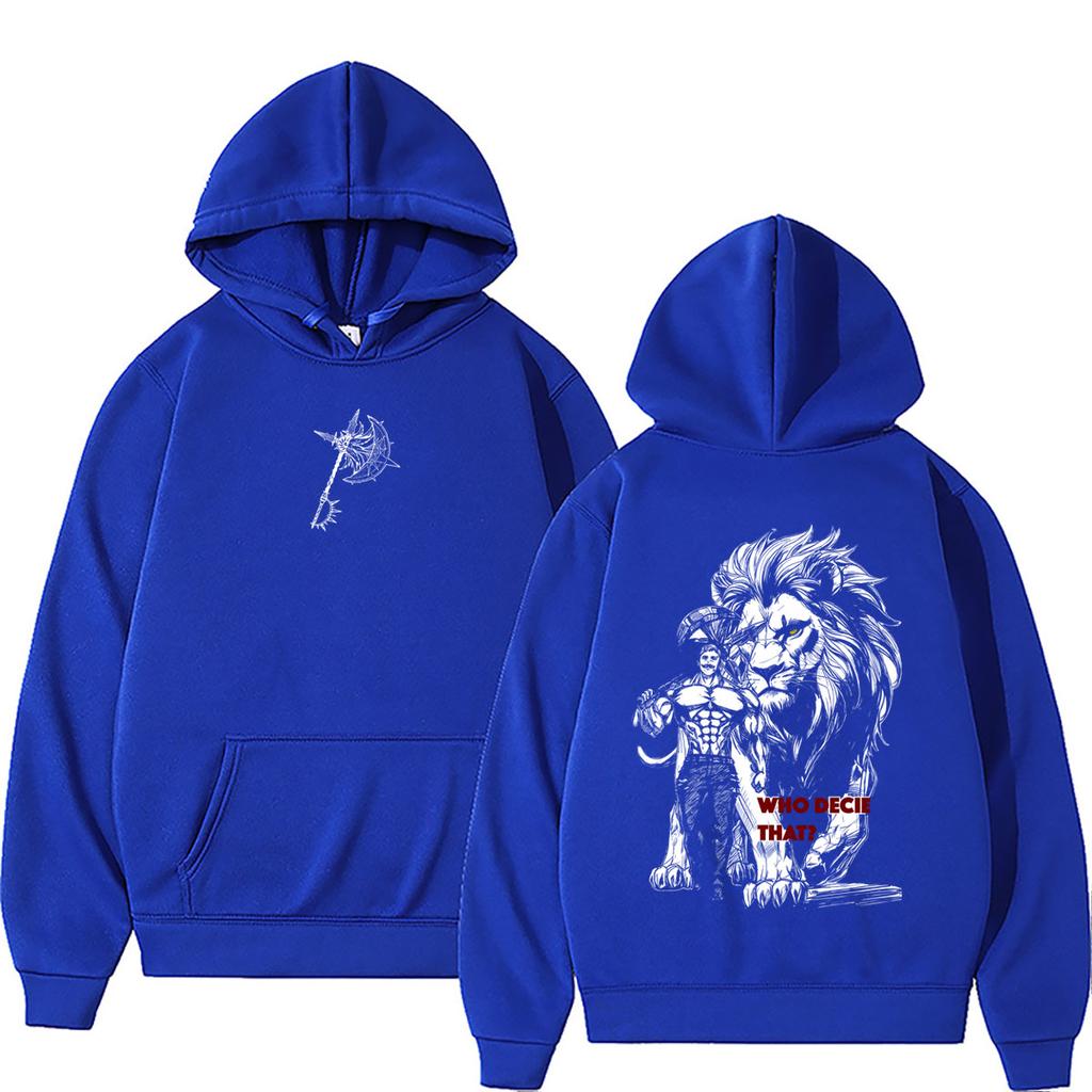 Hot Sale Anime The Seven Deadly Sins Hoodie Manga Lion's Sin of Pride Escanor Graphic Pullover Hoodies Fashion Streetwear