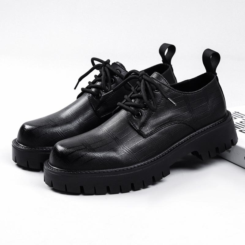 British Men's Shoes Men's Best Man Groom Business Dress Soft Sole Spring Casual Leather Shoes Men's Wedding Shoes 98138-W