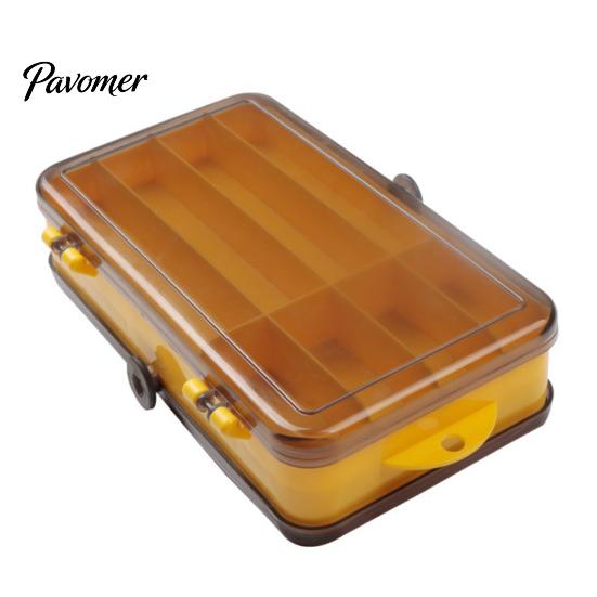 Double Sided Multi Compartments Fishing Tackle Box Bait Lure Hook Storage Case