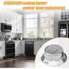 318569904 Cooktop Burner Control Knob, Replacement Knobs Compatible With Frigidaire Electrolux Range Burner Stove Knob Replaces 3514026, AP5809436,
