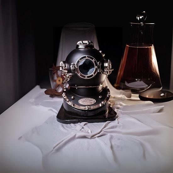 Set of 4 Scuba Diving Helmet Merchant Navy Father's Day Gift For Dad Birthday Gift For Son Anniversary Gift For Friend Home Décor Corporate Gift