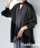 antiqua Tie Layered Shirt One Size Black Women's Blouse, PK-01317, 05,