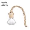 Transparent Car Vent Air Freshener Bottle with Lanyard - Essential Oil Diffuser & Rearview Mirror Pendant