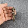 Copper Tea Knife Mahayana God Wealth Tibetan Vajra Pestle Awl Tea Tools Cone Needle Breaking Prying Tea Brick Professional Tool
