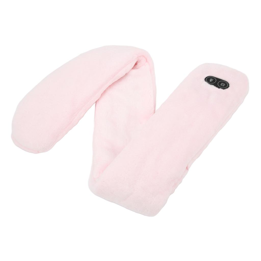 Heating Scarf Intelligent Temperature Adjustment USB Massage Function Electric Scarf for Man Woman Daily Use Pink