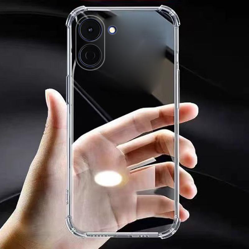 EUCAGR For Tecno Spark Go 3 Airbag Soft Silicone Phone Case For Tecno Spark Go3 Transparent TPU Bumper Shockproof Back Cover