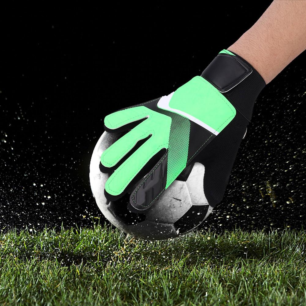 Kids Children Goalkeeper Glove NOn Slip Latex Soccer Finger Gloves
