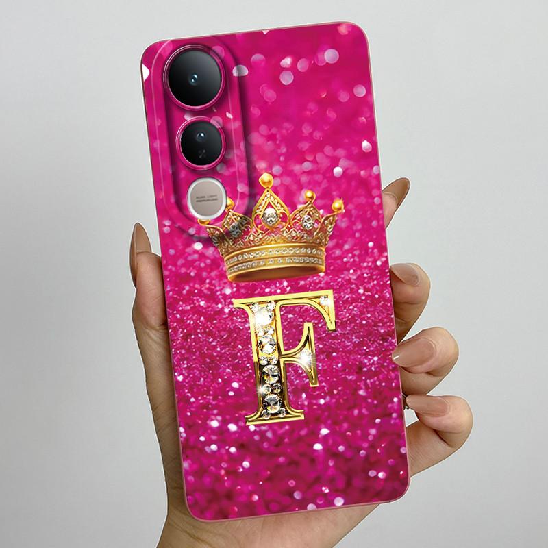 For Vivo V50 Lite 5G Case Luxury Letters Couple Silicone Soft Phone Cases For Vivo V50 V50Lite 5G Camera Protection Back Cover