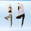 Li Ning Fitness Series Antibacterial Brand Logo Stitching Elastic Band Sports Long Pants Women bottoms AULW014-3