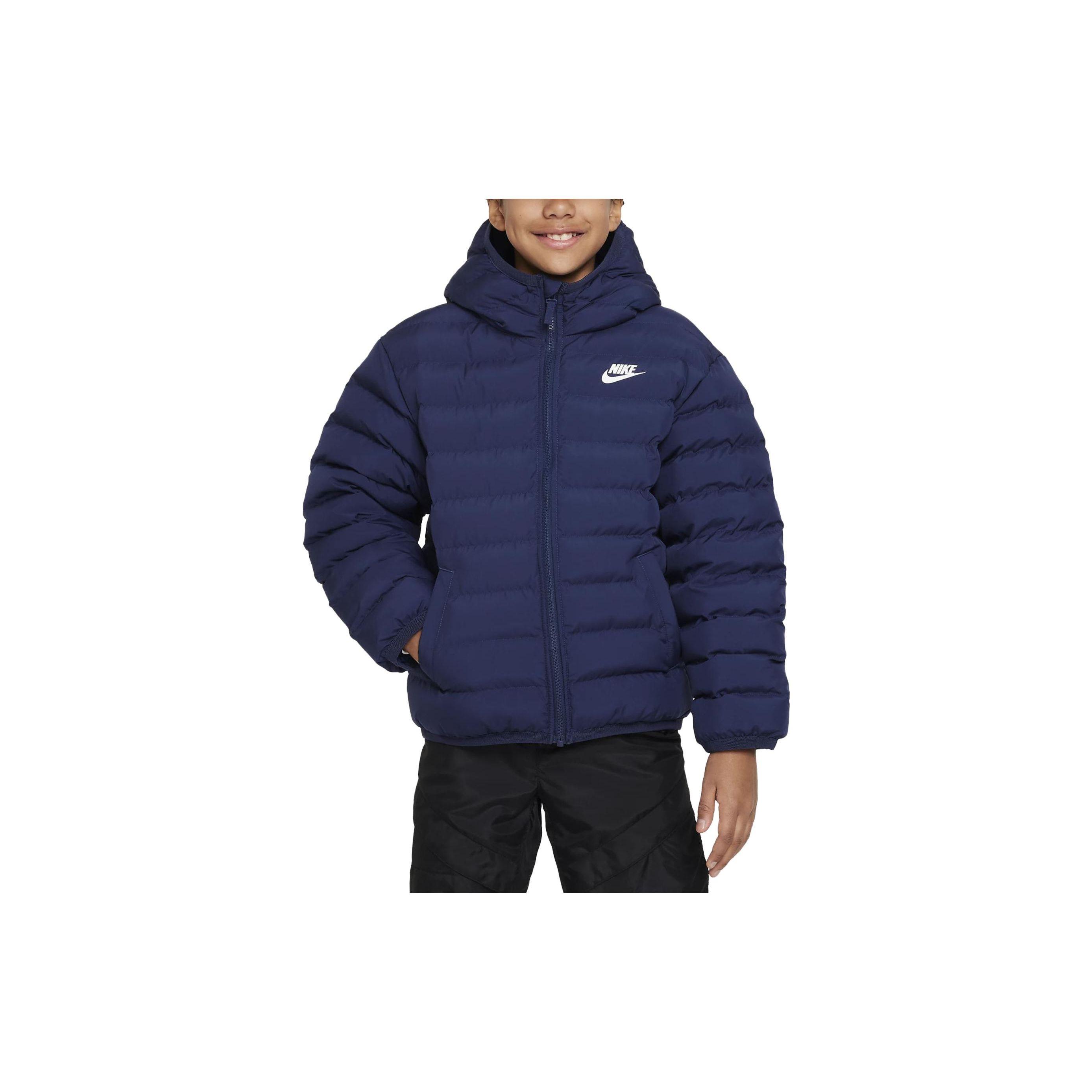 

Nike Loose Hooded Jacket With Letter Print Kids Tops FD2845-410 S
