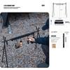 Mountain Fun Portable Folding Camping Tripod Rack and Lamp Hanger