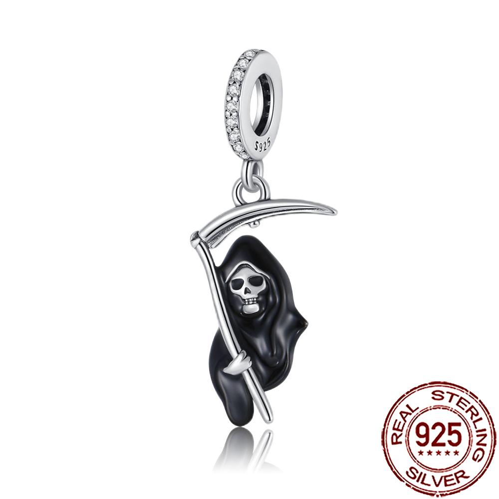 Gothic Charms Copper Halloween Nightmare Skull Skeleton Voodoo Doll Beads Fit Bracelet Necklace Diy Jewelry