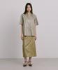 WNDERKAMMER Fake Leather Top_Khaki