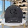 Horse Heart Design Washed Baseball Cap Adjustable Cotton Sun Hat Casual Unisex Cap