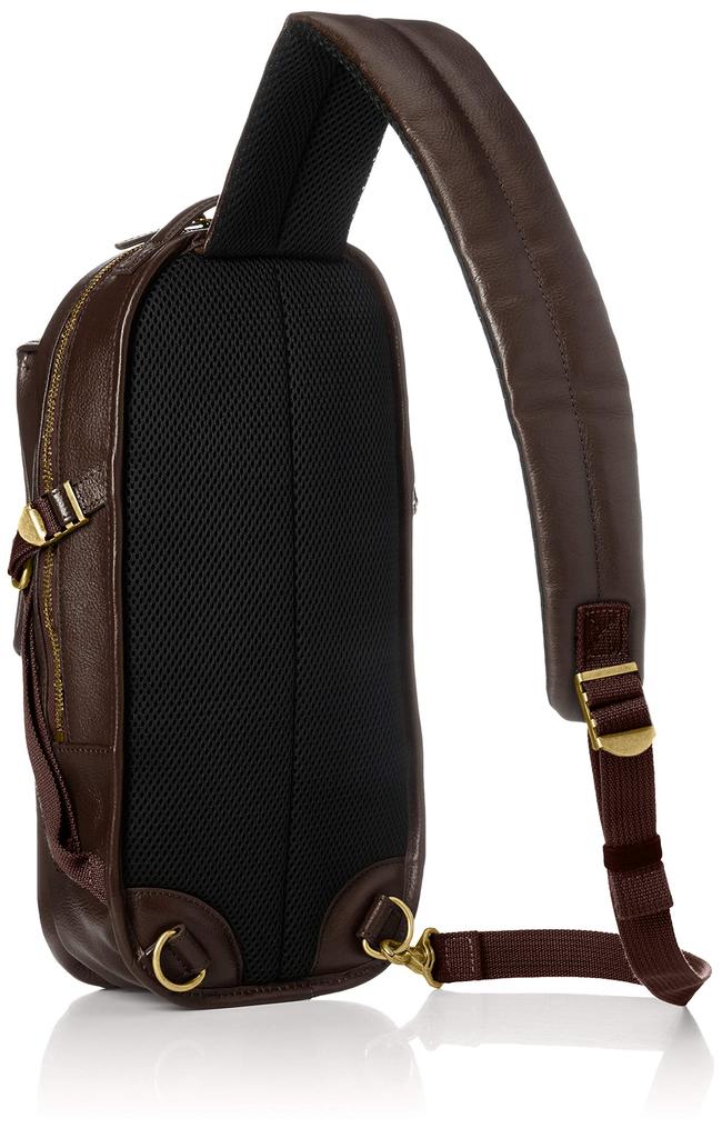 Leather One Shoulder Body Bag AVX5611 Chocolate [Avirex]