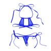 Damski Siateczkowy Zestaw Bikini na Ramiączkach Przezroczysty Design Mikro Trójkątne Stroje Kąpielowe Do Noszenia na Plaży Basenie